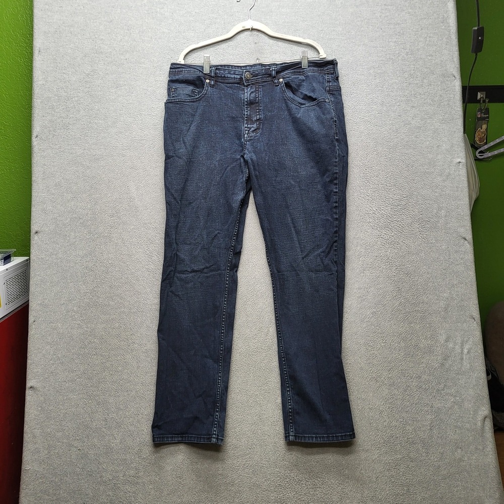Buffalo David Bitton Men Jeans 38X32 Blue Denim JACKSON-X Straight Stretch 31"